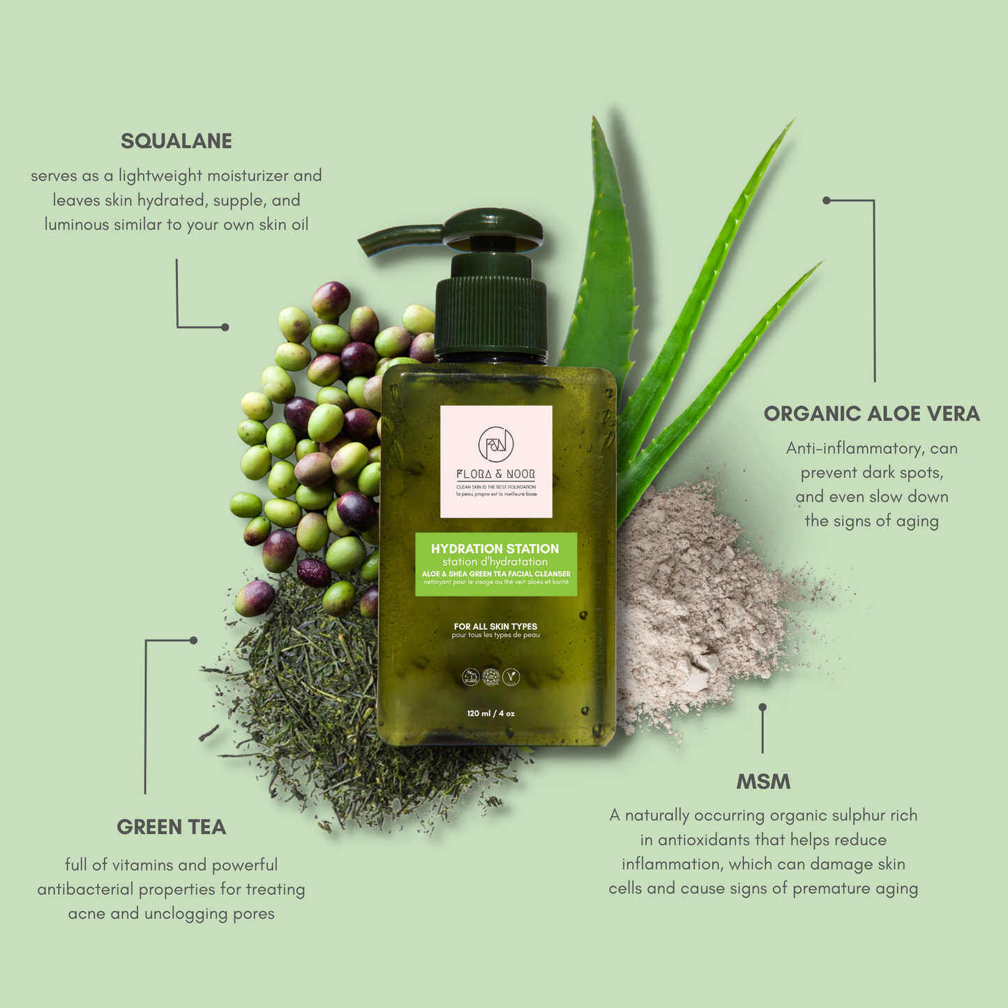 Hydration Station Aloe + Green Tea Cleanser
