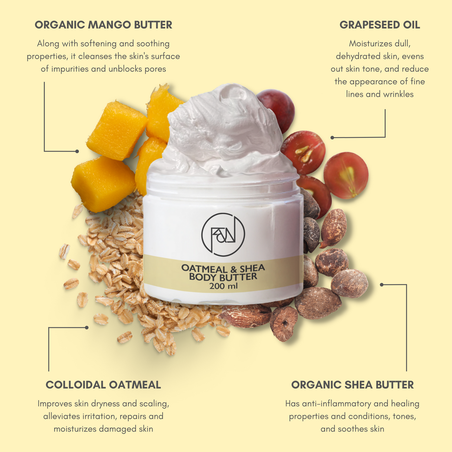 Oatmeal and Shea Body Butter